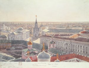 Panorama di Mosca, raffigurante l